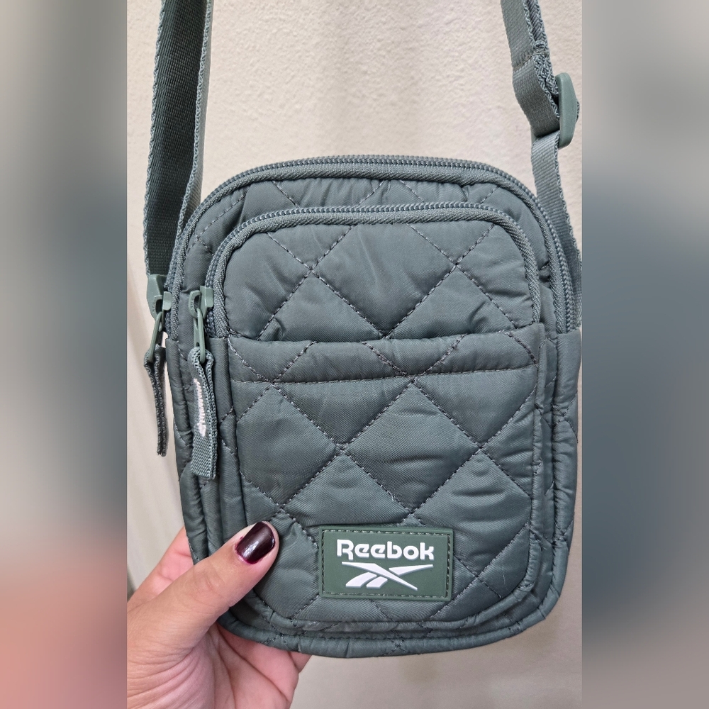 Reebok Quilted Sage Crossbody Bag